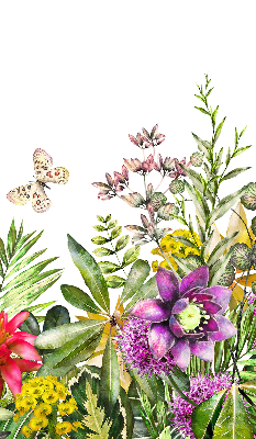 Roller blind for large window Flowers