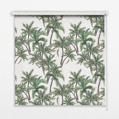Fabric roller blind Palm trees