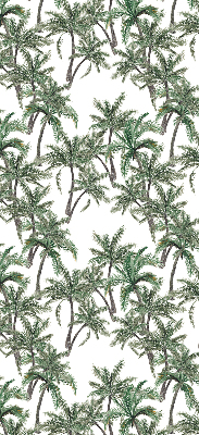 Fabric roller blind Palm trees