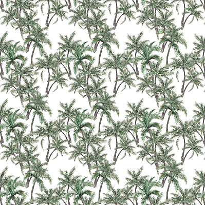 Fabric roller blind Palm trees