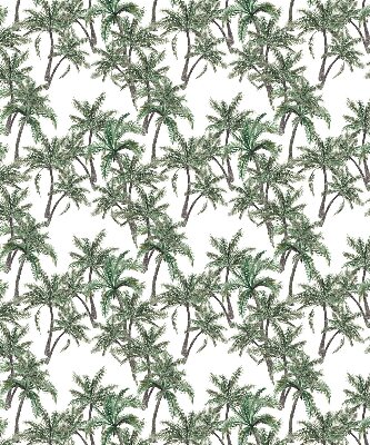 Fabric roller blind Palm trees
