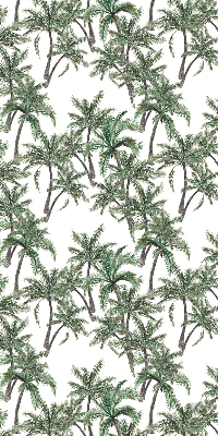 Fabric roller blind Palm trees