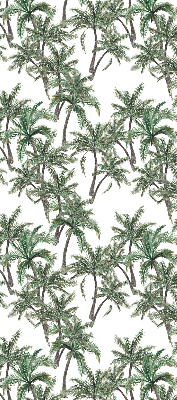 Fabric roller blind Palm trees