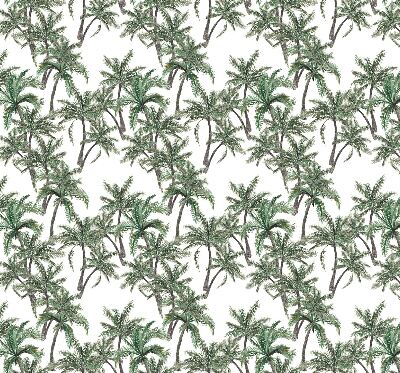 Fabric roller blind Palm trees