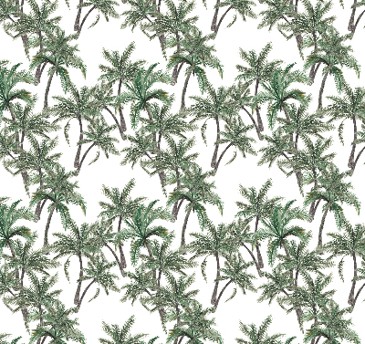 Fabric roller blind Palm trees