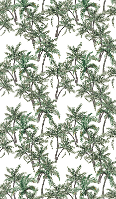 Fabric roller blind Palm trees