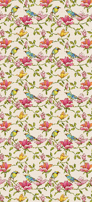 Modern roller blind Birds on flowers