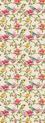 Modern roller blind Birds on flowers