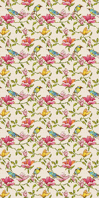 Modern roller blind Birds on flowers