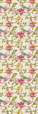 Modern roller blind Birds on flowers