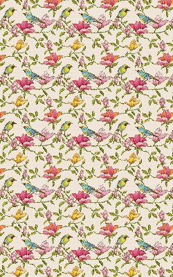 Modern roller blind Birds on flowers