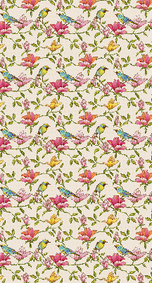 Modern roller blind Birds on flowers