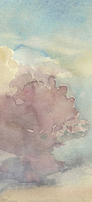 Fabric roller blind Colorful sky
