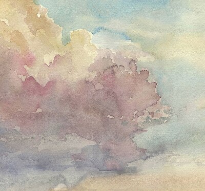 Fabric roller blind Colorful sky