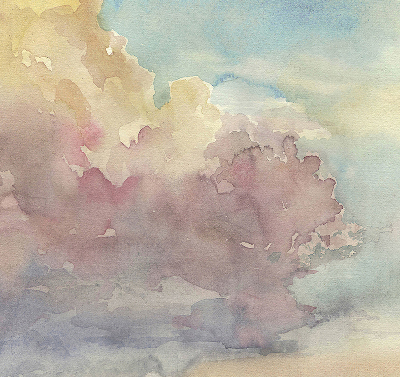 Fabric roller blind Colorful sky
