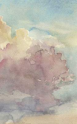 Fabric roller blind Colorful sky