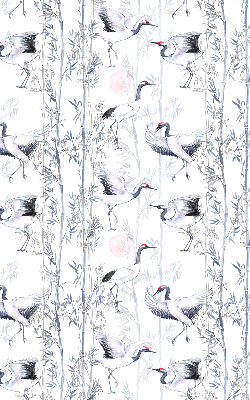 Modern roller blind Herons and trees