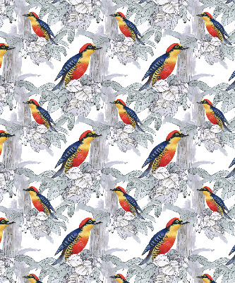 Roller blind for large window Colorful bird