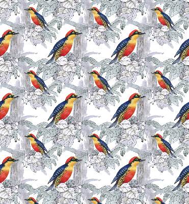 Roller blind for large window Colorful bird