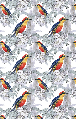 Roller blind for large window Colorful bird