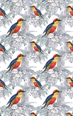 Roller blind for large window Colorful bird