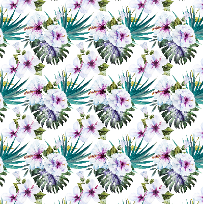 Fabric roller blind Flowers