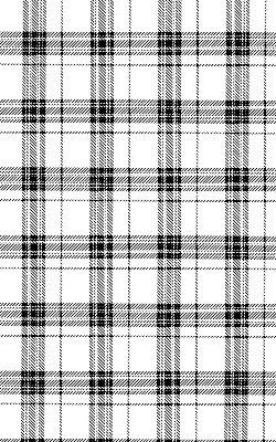 Modern roller blind Gray tartan