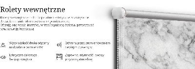 Roller blind for large window Gray marble