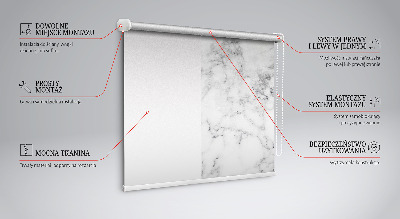 Roller blind for large window Gray marble