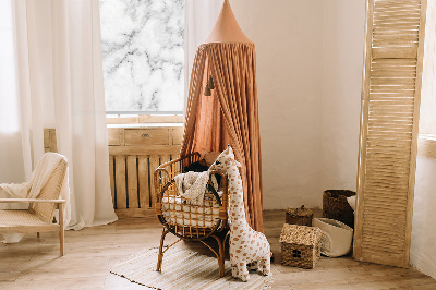 Roller blind for large window Gray marble