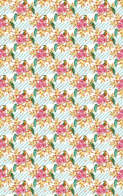 Fabric roller blind Birds among the branches of a tree