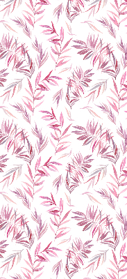 Modern roller blind Pink leaves