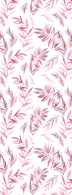 Modern roller blind Pink leaves
