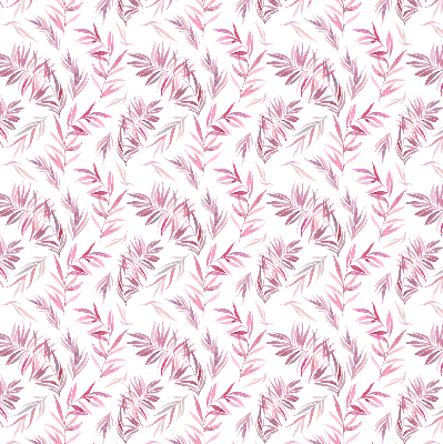 Modern roller blind Pink leaves