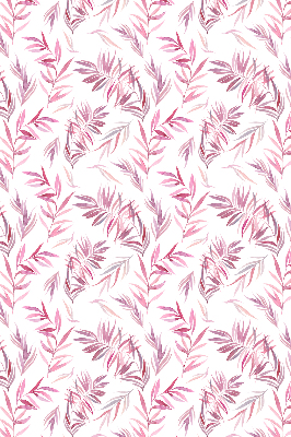 Modern roller blind Pink leaves