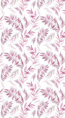 Modern roller blind Pink leaves