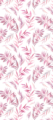 Modern roller blind Pink leaves