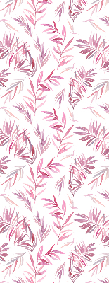 Modern roller blind Pink leaves