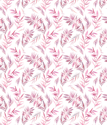 Modern roller blind Pink leaves