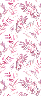 Modern roller blind Pink leaves