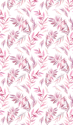 Modern roller blind Pink leaves