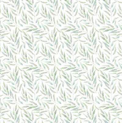 Fabric roller blind Green leaves