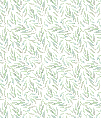 Fabric roller blind Green leaves