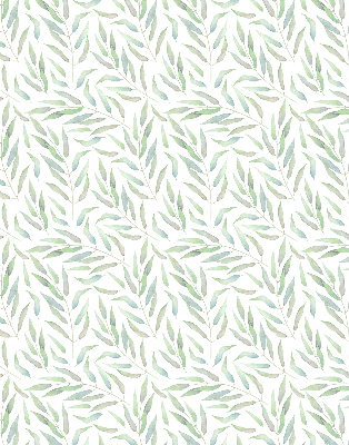 Fabric roller blind Green leaves