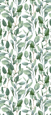 Modern roller blind Leaves on the twigs