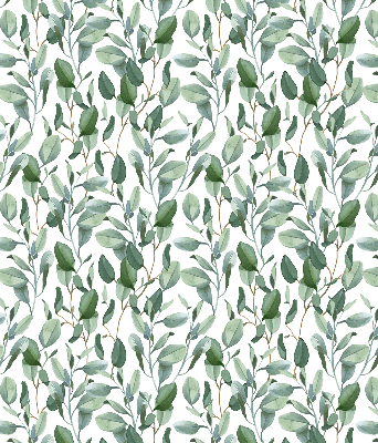Modern roller blind Leaves on the twigs