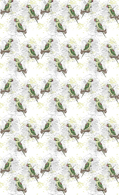 Roller blind for large window Parrots on a branch