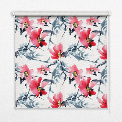 Fabric roller blind Flowers