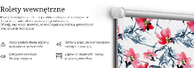 Fabric roller blind Flowers
