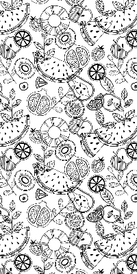 Modern roller blind Drawn fruits